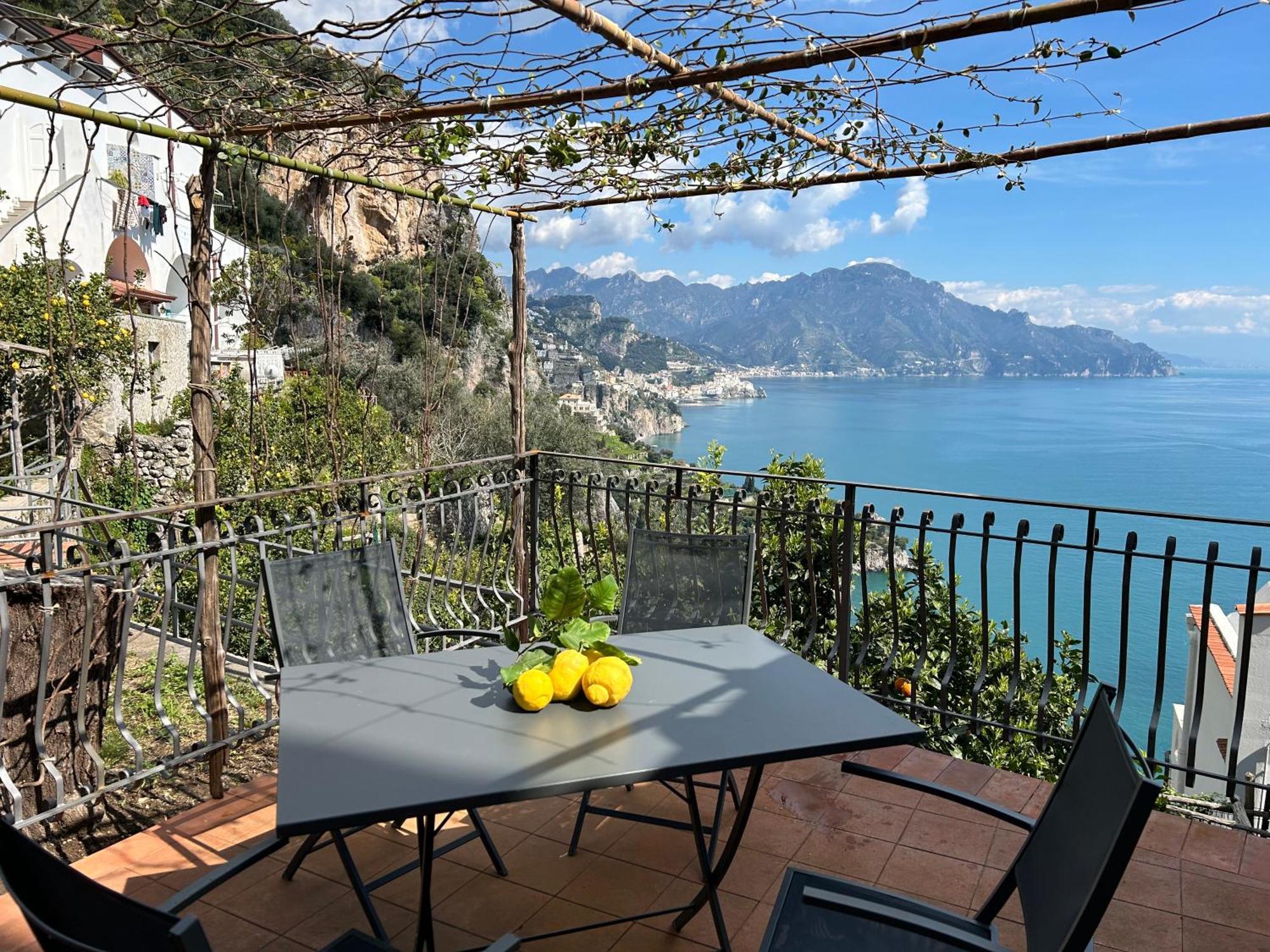 Amalfi 51 Con Vista Mare, Giardino E Terrazze Villa Conca dei Marini Eksteriør bilde