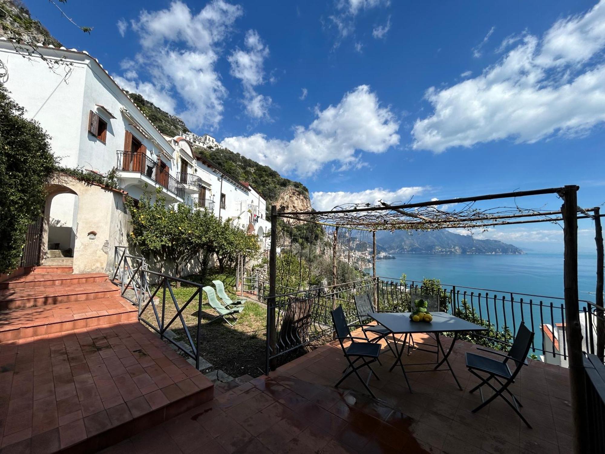 Amalfi 51 Con Vista Mare, Giardino E Terrazze Villa Conca dei Marini Eksteriør bilde