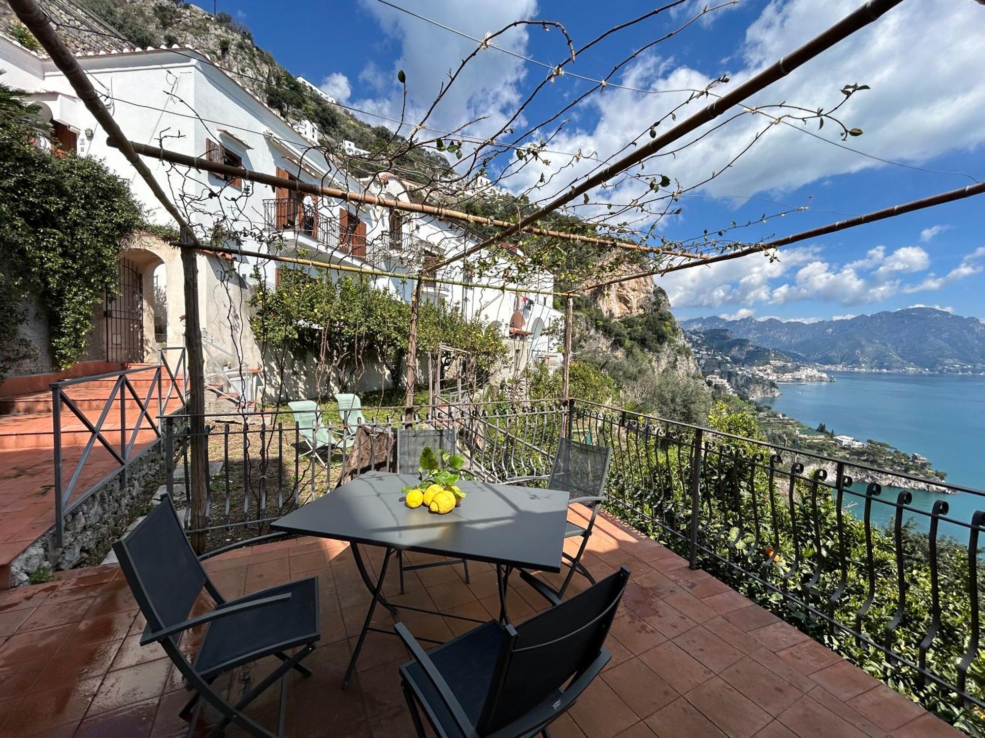 Amalfi 51 Con Vista Mare, Giardino E Terrazze Villa Conca dei Marini Eksteriør bilde